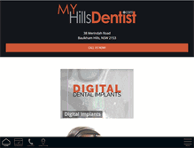 Tablet Screenshot of myhillsdentist.com